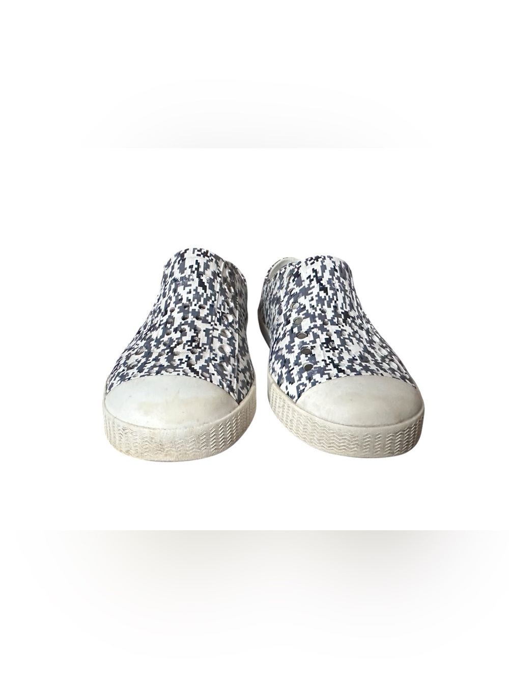Native Jefferson Slip-On shoes Gray Digital Print Pattern Toddler Size 9 - Picture 3 of 6